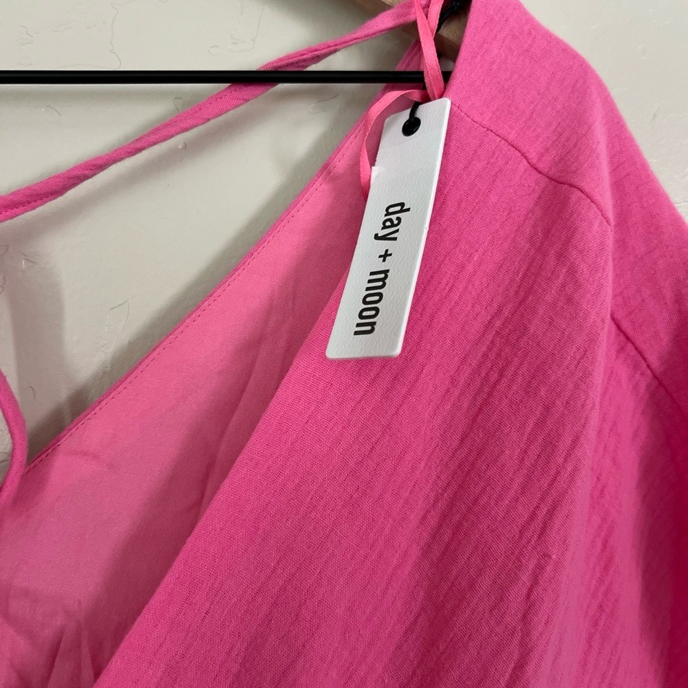 NWT Day+Moon Dress Babydoll Pink Oversized Medium - Picture 4 of 9